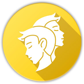 Gemini zodiac icon