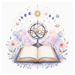 An illustration representing Ephemeris