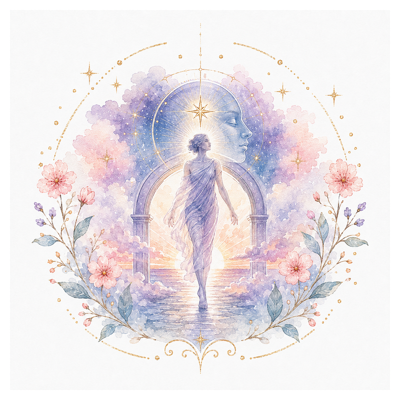An illustration representing Rising Sign