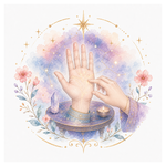 An illustration representing Palm Reading