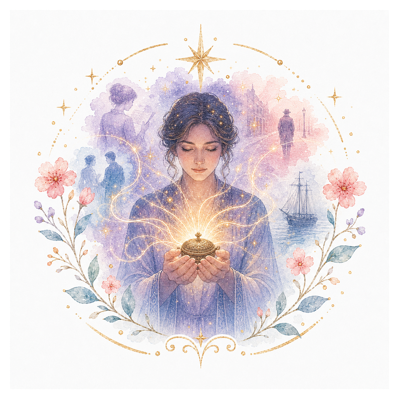 An illustration representing Clairtangency (Clear Touching)