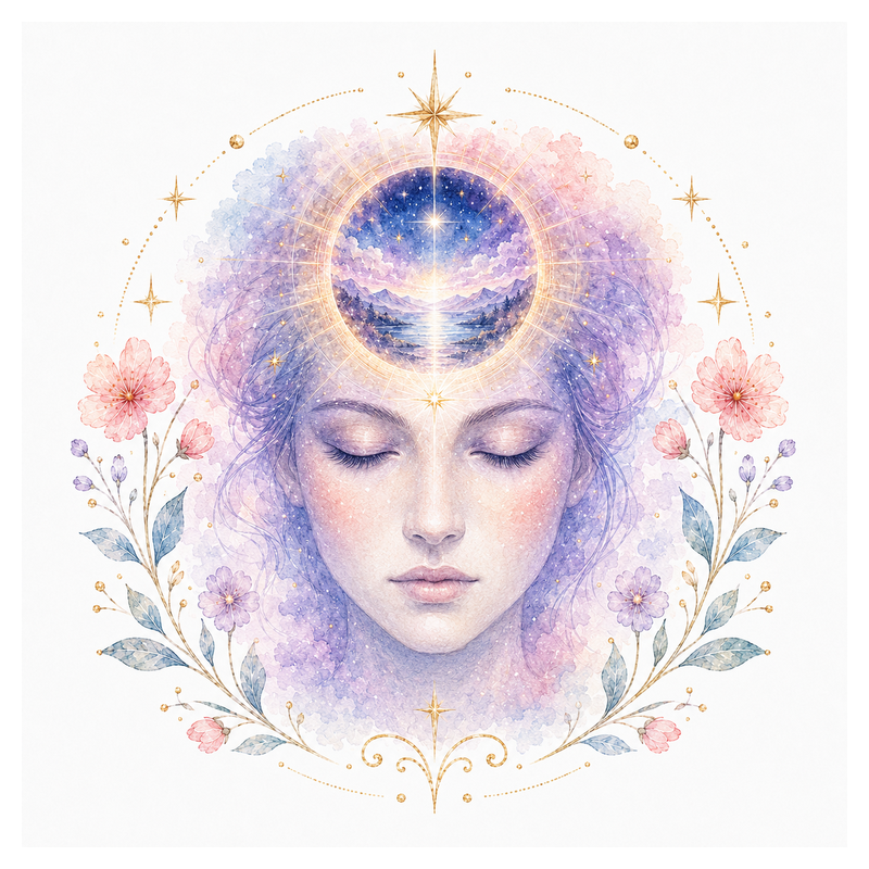An illustration representing Clairvoyance (Clear Seeing)