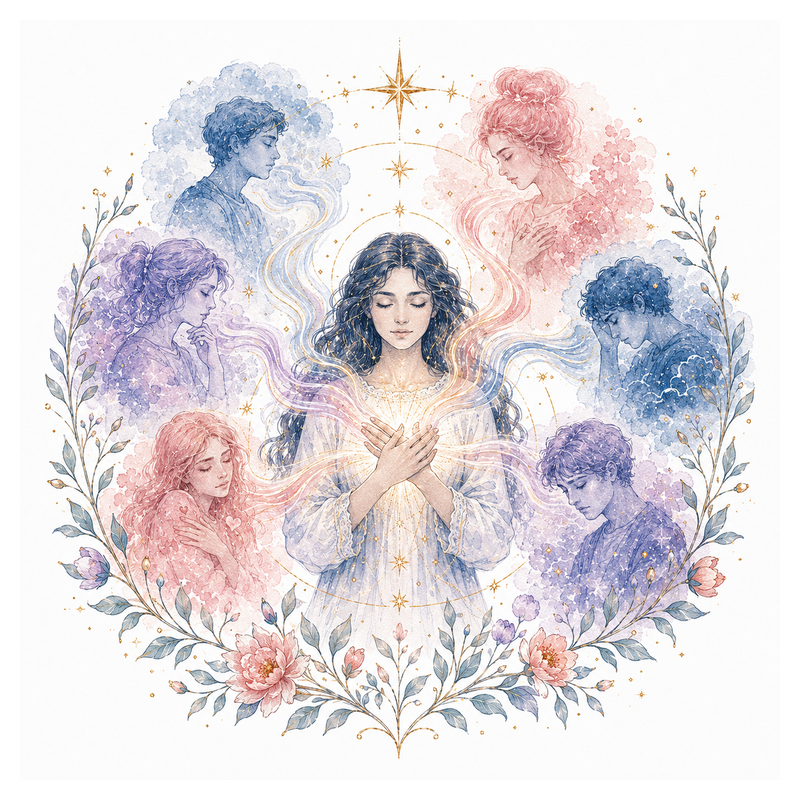 An illustration representing Empath Reading