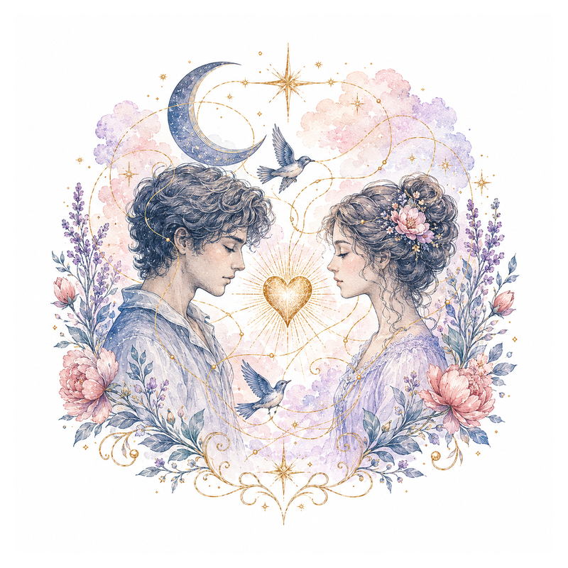 An illustration representing Love Reading