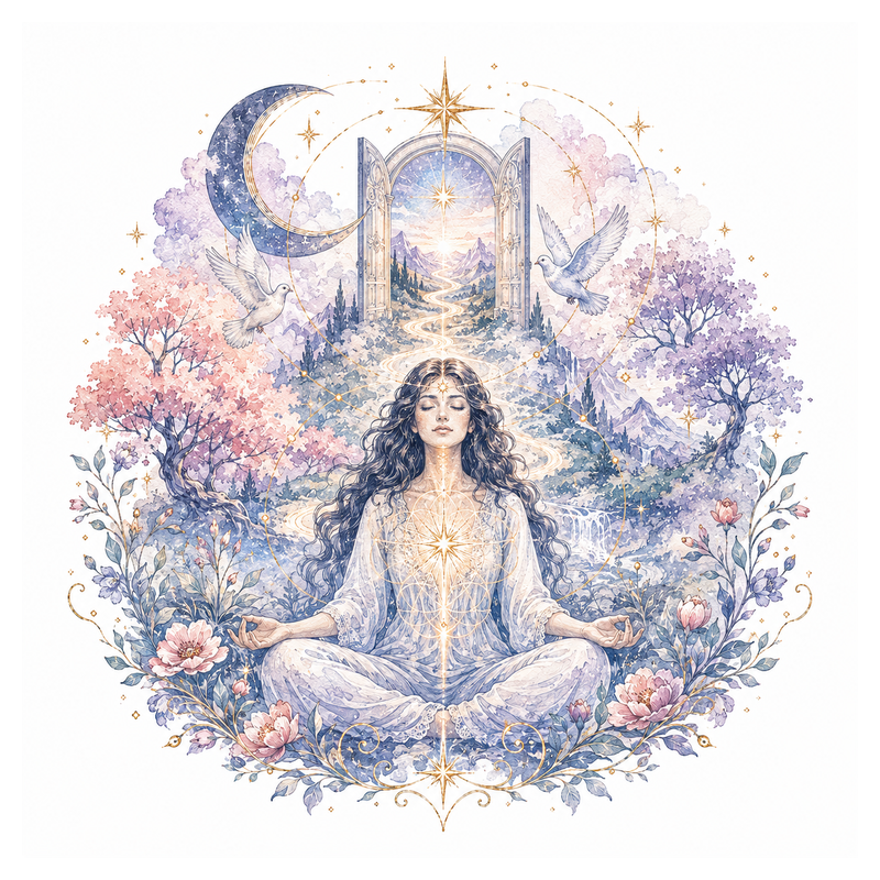 An illustration representing Spiritual Reading