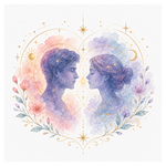 Mystical illustration representing Compatibility