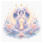 Mystical illustration representing Divine Feminine