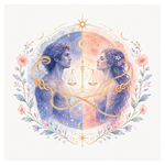 Mystical illustration representing Karmic Relationship