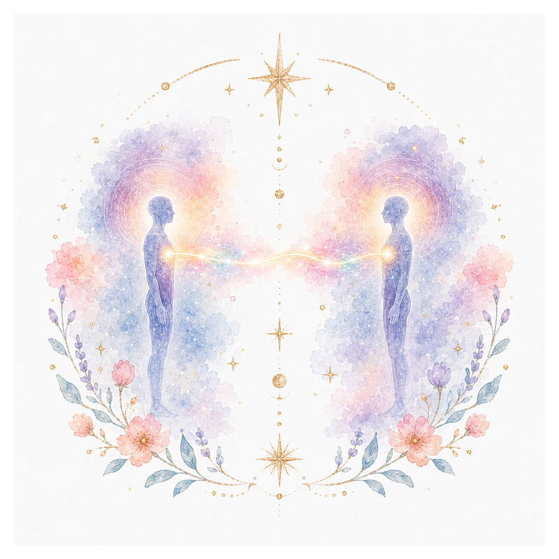 Mystical illustration representing Energetic Cord