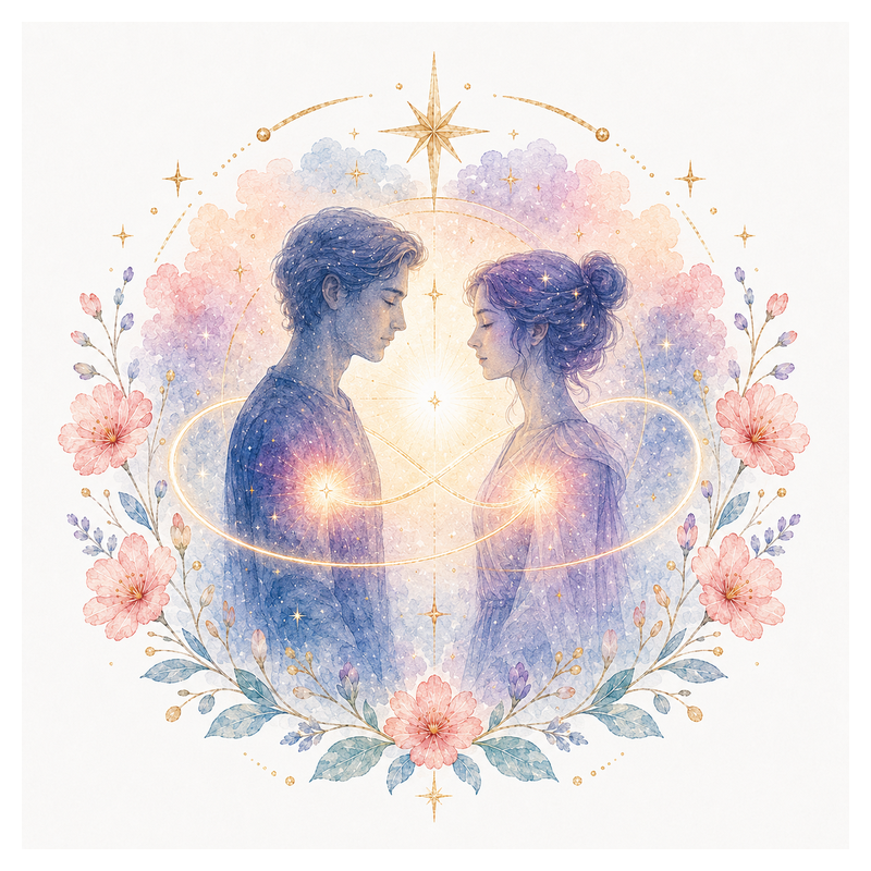 Mystical illustration representing Soulmate