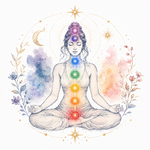 Mystical illustration representing Chakras