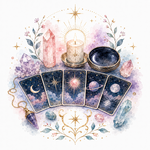 Mystical illustration representing Divination