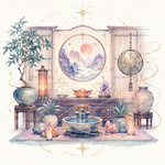 Mystical illustration representing Feng Shui