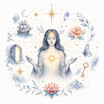 Mystical illustration representing Law of Attraction