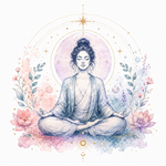 Mystical illustration representing Meditation