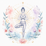 Mystical illustration representing Yoga