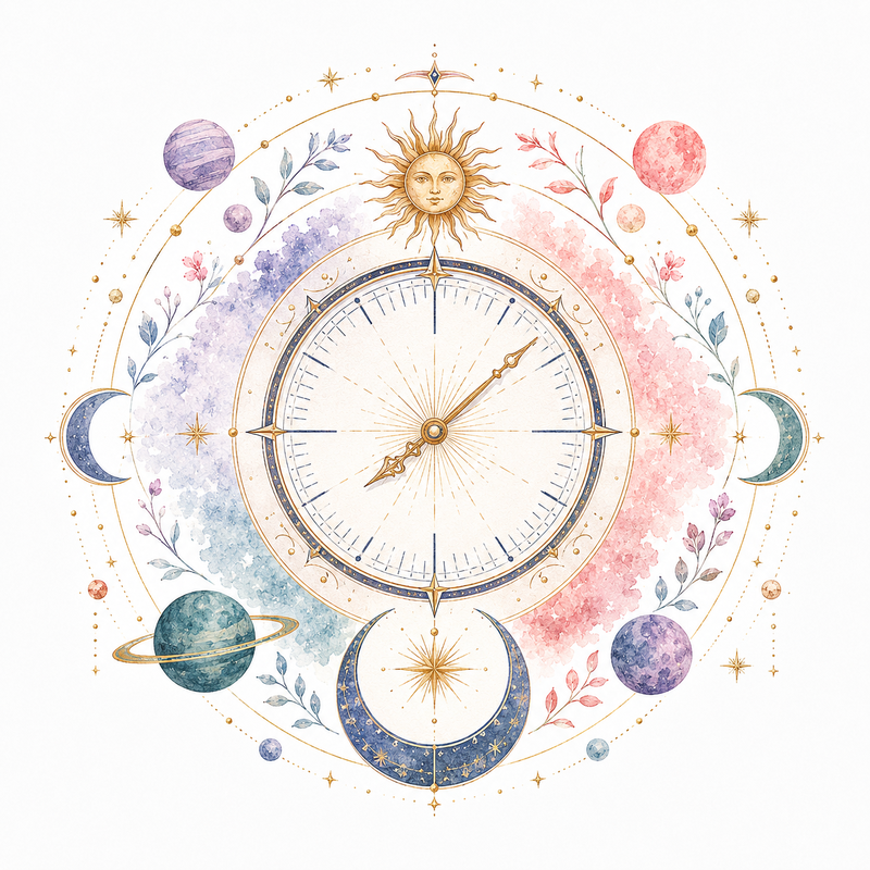 Mystical illustration representing Divine Timing