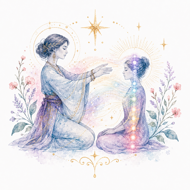 Mystical illustration representing Energy Healing