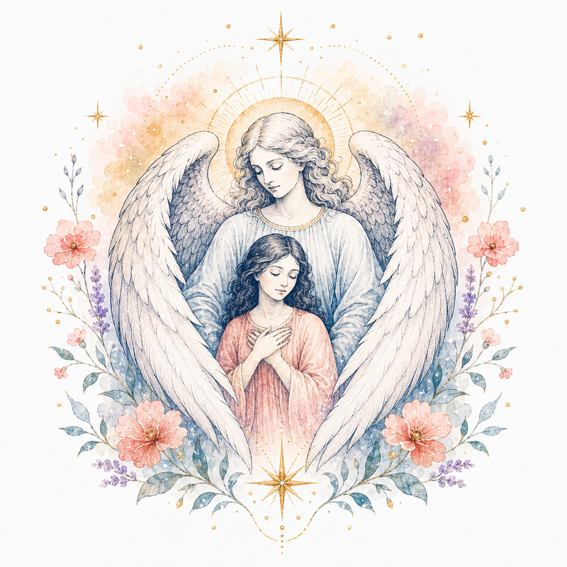 Mystical illustration representing Guardian Angel