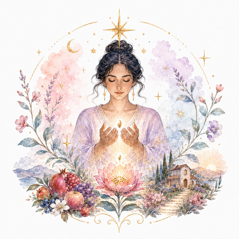 Mystical illustration representing Manifestation
