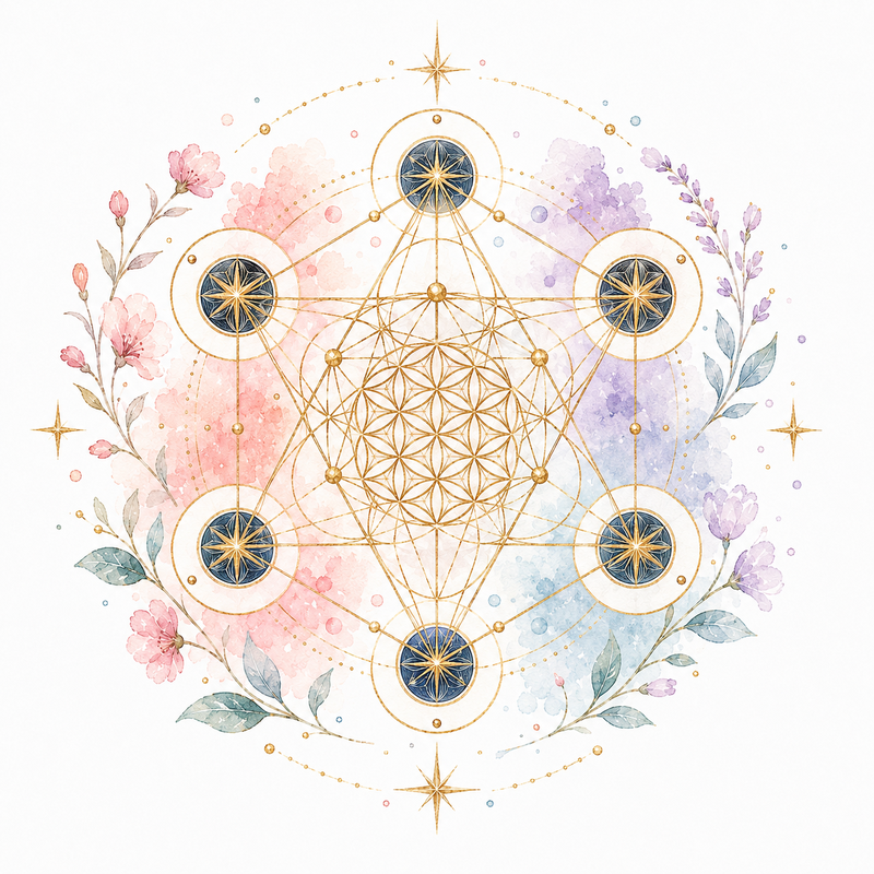 Mystical illustration representing Sacred Geometry