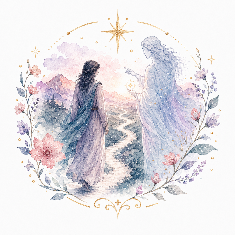 Mystical illustration representing Spirit Guide