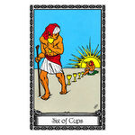 Illustration of the Six of Cups tarot card