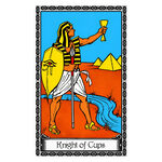 Illustration of the Knight of Cups tarot card