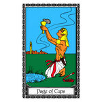 Illustration of the Page of Cups tarot card