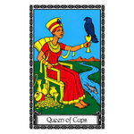 Illustration of the Queen of Cups tarot card