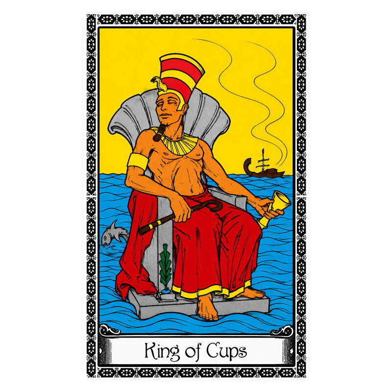Illustration of the King of Cups tarot card