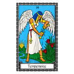 Illustration of the Temperance tarot card