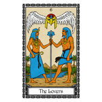 Illustration of the The Lovers tarot card