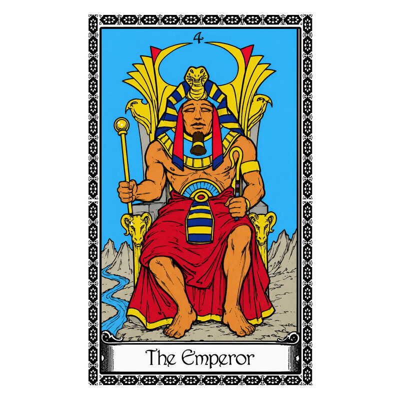 Illustration of the The Emperor tarot card