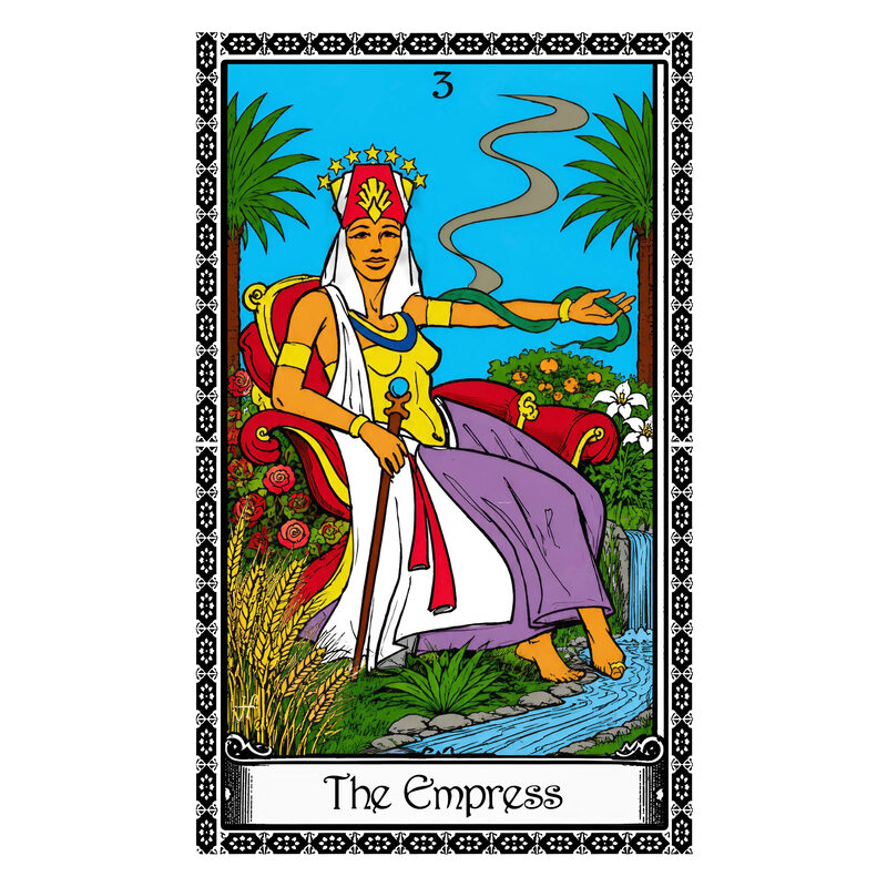 Illustration of the The Empress tarot card