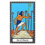 Illustration of the Six of Wands tarot card