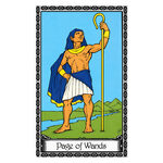 Illustration of the Page of Wands tarot card