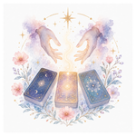 An illustration representing Choosing a Tarot Deck