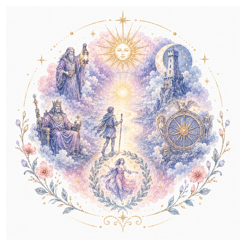 An illustration representing Major Arcana