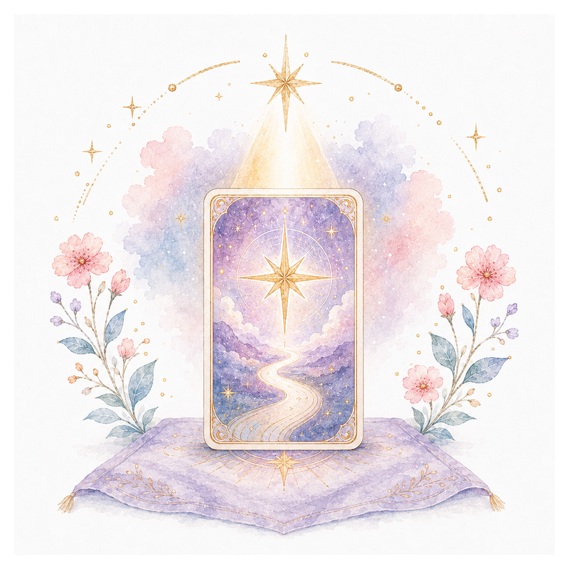 An illustration representing One-Card Reading