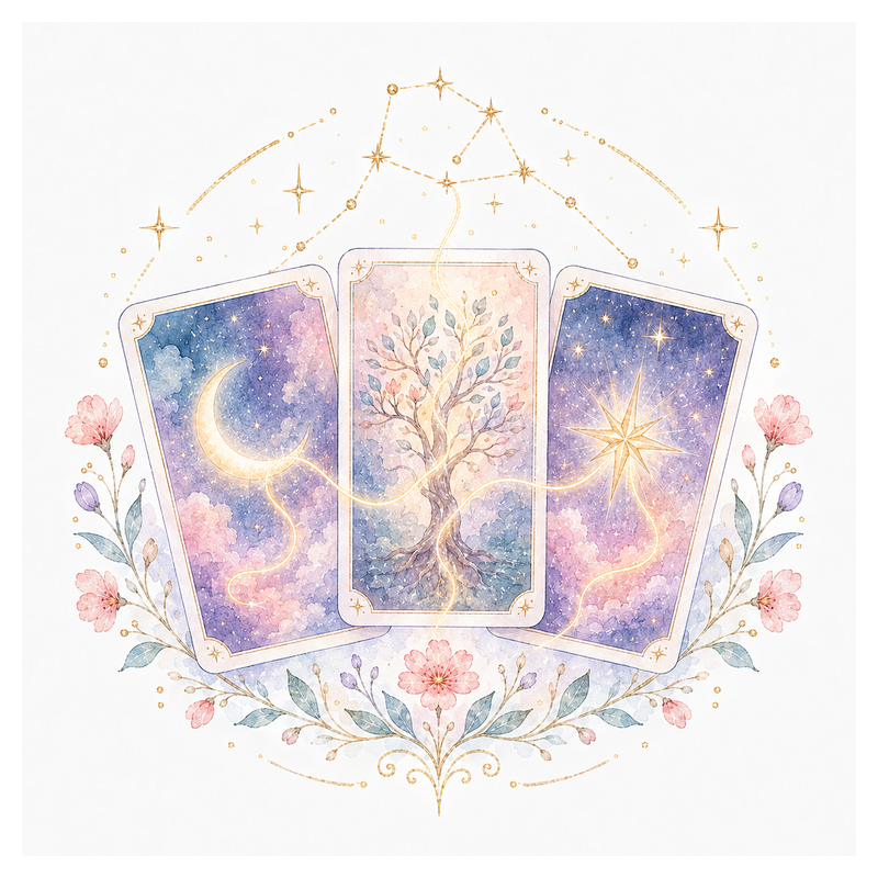 An illustration representing Reading Card Combinations