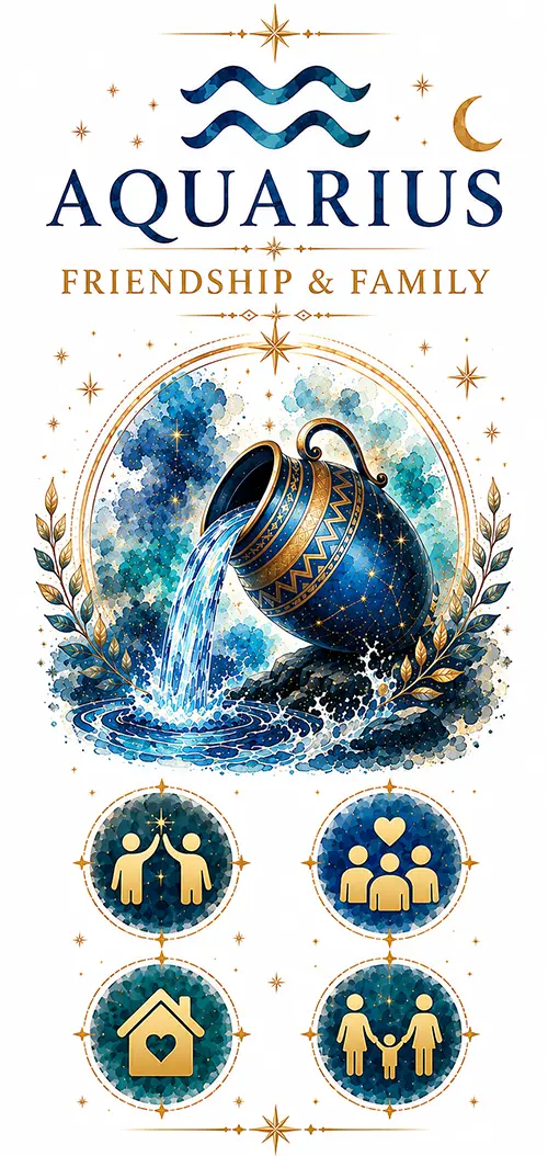 Aquarius friendship and family relationships