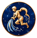 The Water Bearer, symbol of Aquarius