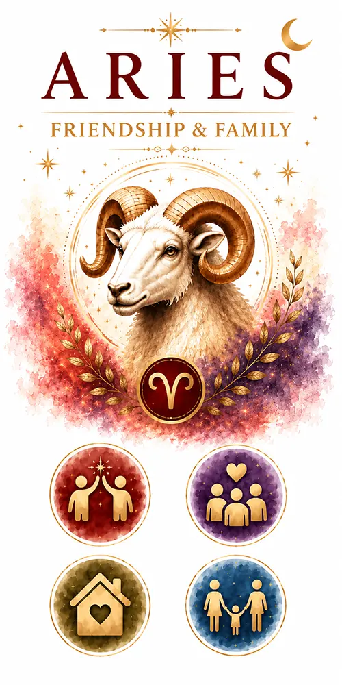 Aries friendship and family relationships