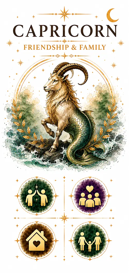 Capricorn friendship and family relationships
