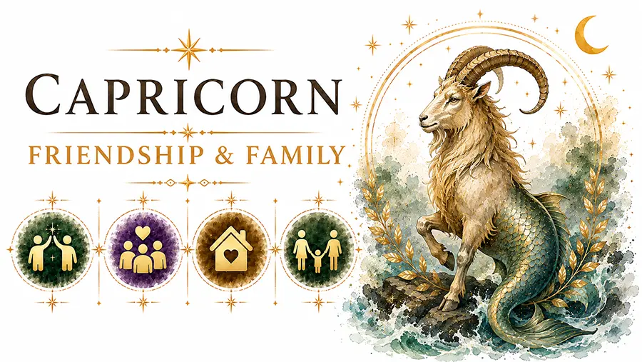 Capricorn friendship and family relationships