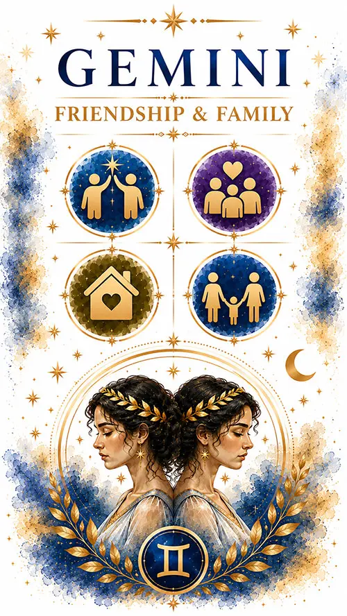 Gemini friendship and family relationships