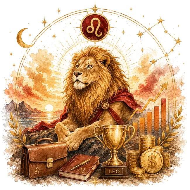 Leo career and financial traits