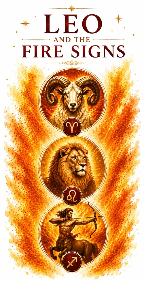 Leo and the fire zodiac signs