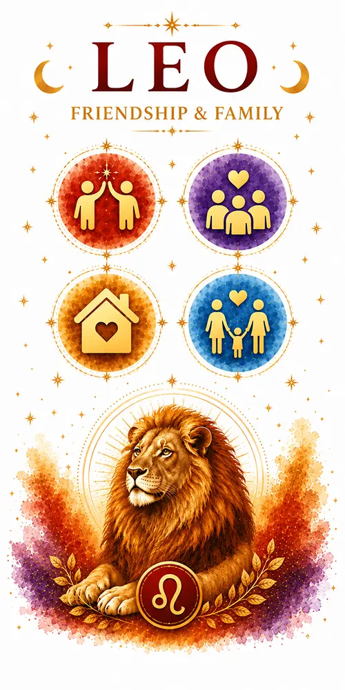 Leo friendship and family relationships